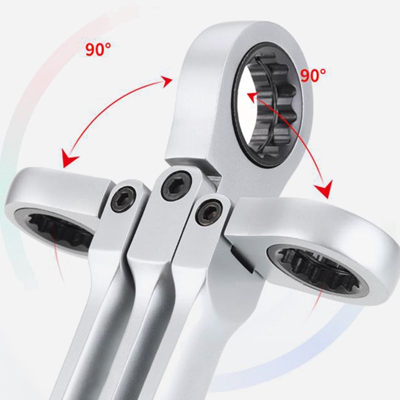 Kit de llave de trinquete ajustable de 15 piezas （50%de descuento）