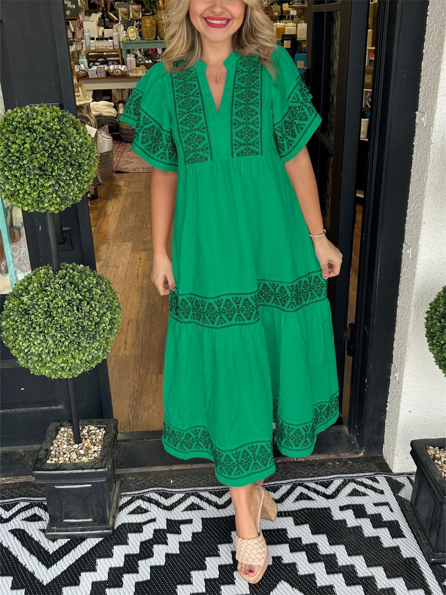 BEST SELLING 52%OFF💝2024 Women's V-Neck Boho Maxi Dress💝
