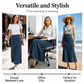 🎉 2026 Sale — Over 28,200 Sold!💙Women's High‑Waist A‑Line Denim Maxi Skirt – Flattering 👗