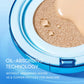 ❤️New Shade Launch❤️SKINTIFIC Velvet Matte Cushion Foundation Blue Ultra Cover Powder Foundation, 12h Oil-Control, Lightweight, Long-Lasting, Waterproof Korean Cushion Makeup
