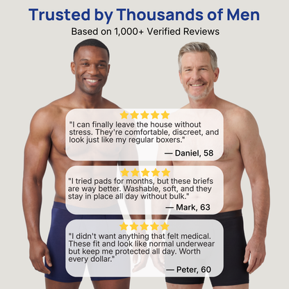 Buy 2 Get 1 Free.💪Men’s Ultra-Absorbent Incontinence Boxer Briefs