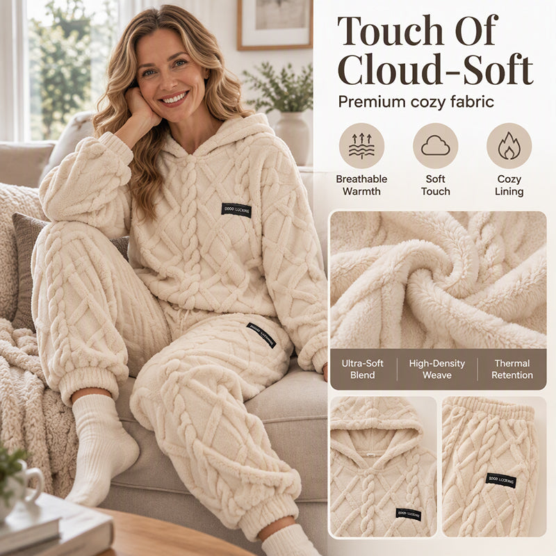 💖Black Friday Mega Deal – 50% off!💖Embossed Geometric Plush Set ✨Timeless Comfort & Effortless Style For Every Occasion