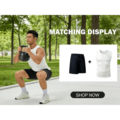 💪👕Men's  Wide Strap Ribbed Tank Top