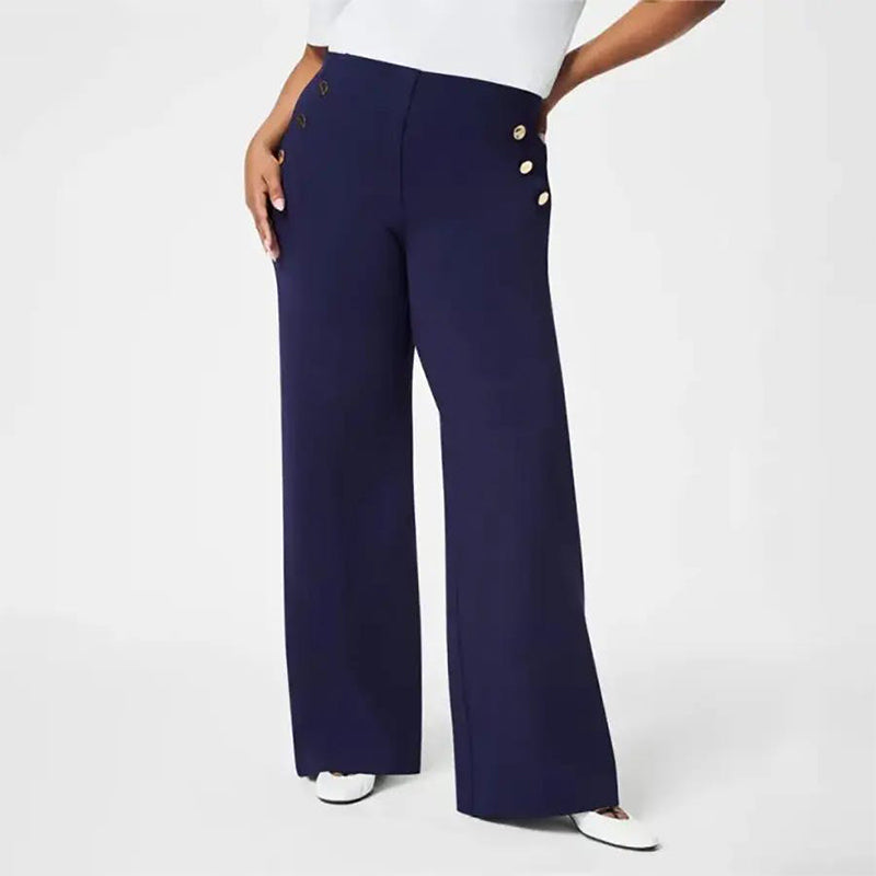 ⏳Limited Sale 62% OFF🌸Women's Plus Size High Stretch High-Waist Wide-Leg Pants