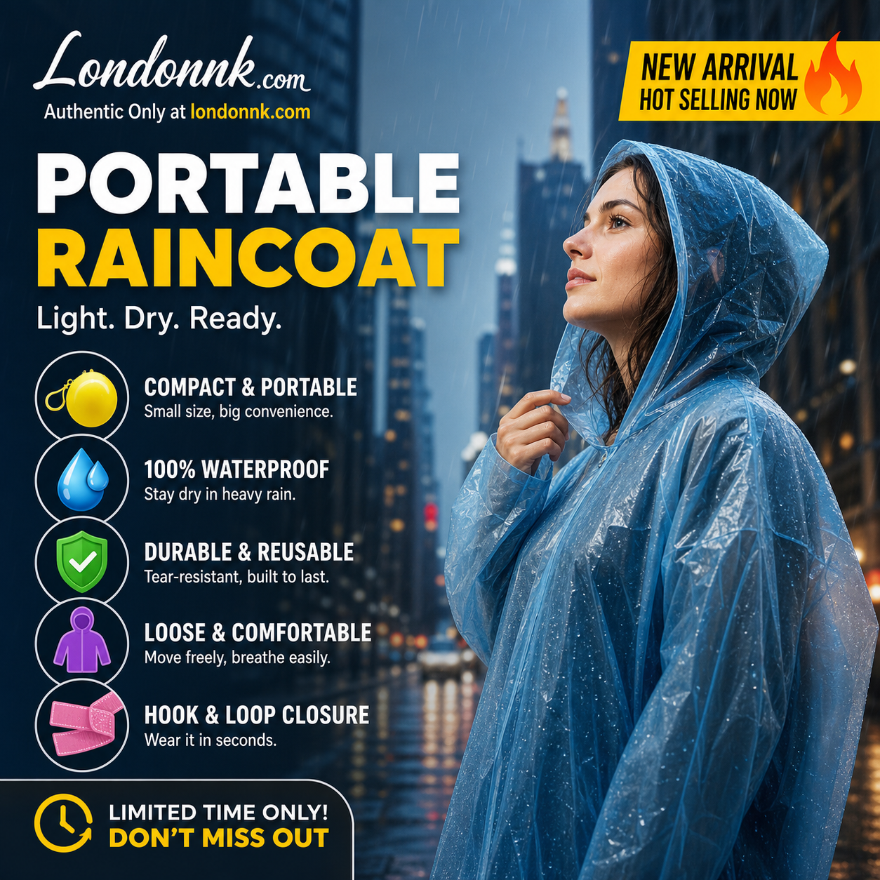 🥳BUY 1 GET 1 FREE! ☔Pocket-Sized Ball Disposable Raincoat – Ultra‑compact ball packaging fits in any bag, purse or glove box. Waterproof & easy to use – always ready for sudden showers! 🌧️✨