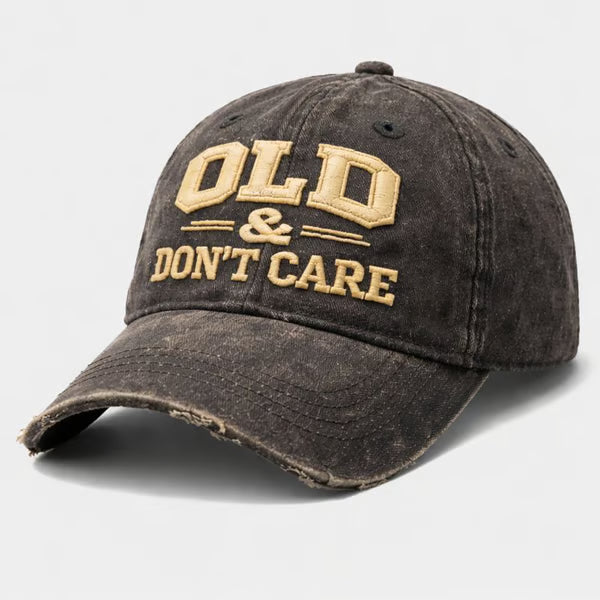 🖤2026 New Year · 30% OFF🖤Vintage Distressed “OLD & DON’T CARE” Cap