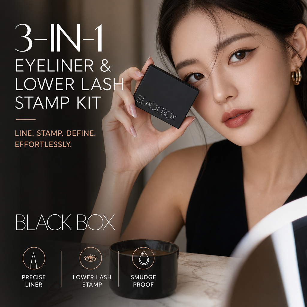 2026 New Arrival3-in-1 Eyeliner and Lower Lash Stamp Kit