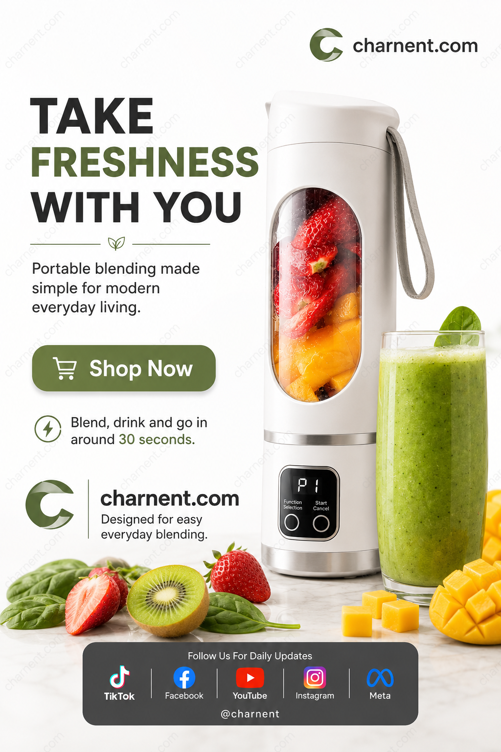 Hot Sale 60% OFF！！！Portable Cordless Juicier