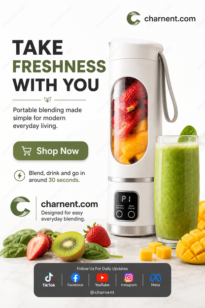 Hot Sale 60% OFF！！！Portable Cordless Juicier