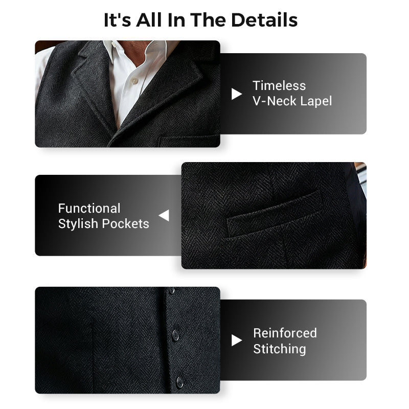🔥Hot Sale Deals-Men's Slim Fit Casual Business Vest