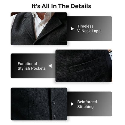🔥Hot Sale Deals-Men's Slim Fit Casual Business Vest
