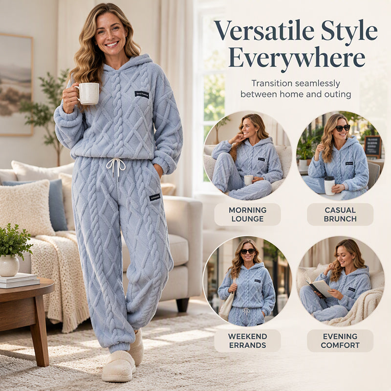 💖Black Friday Mega Deal – 50% off!💖Embossed Geometric Plush Set ✨Timeless Comfort & Effortless Style For Every Occasion