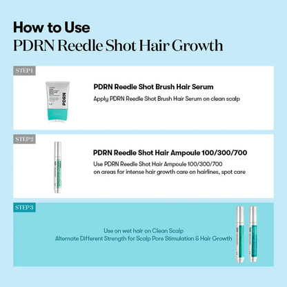 ✨ VT COSMETICS PDRN Reedle Shot Hair Serum Brush – Scalp Care & Root Nourishing Treatment