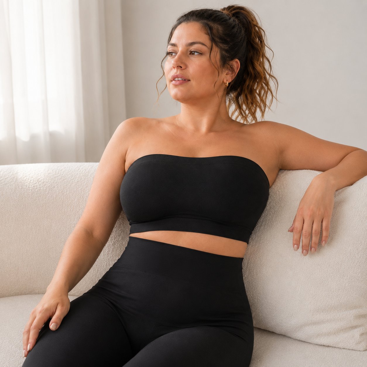 📢📢LIMITED-TIME  50%!!☀️Anti-Slip Grip & Removable Straps✨Convertible Strapless Bandeau Bra with Wireless Comfort👍Suitable for All Body Types