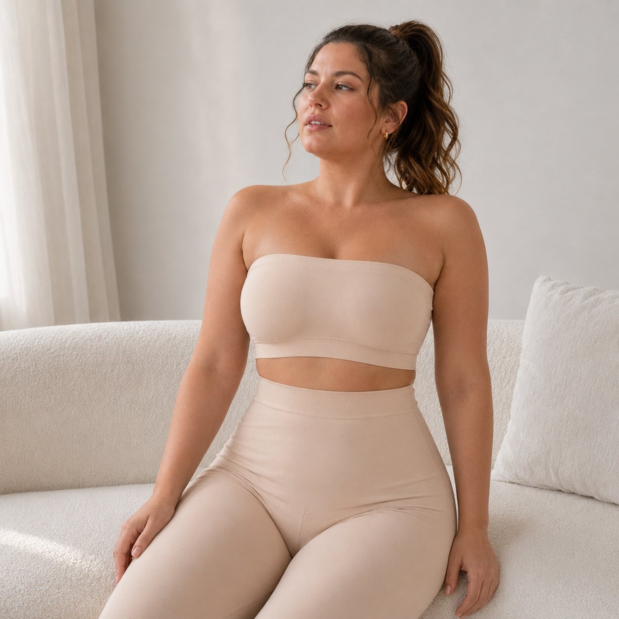 📢📢LIMITED-TIME  50%!!☀️Anti-Slip Grip & Removable Straps✨Convertible Strapless Bandeau Bra with Wireless Comfort👍Suitable for All Body Types