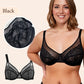 ✨ Women's Minimizer Lace Bra – Full Coverage Comfort & Natural Shape