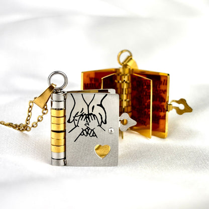 🔥🔥Collar con el libro "Mi pequeña estrella" para hija, regalo de cumpleaños, graduación, joyería de amor.