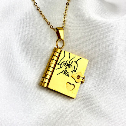 🔥🔥Collar con el libro "Mi pequeña estrella" para hija, regalo de cumpleaños, graduación, joyería de amor.