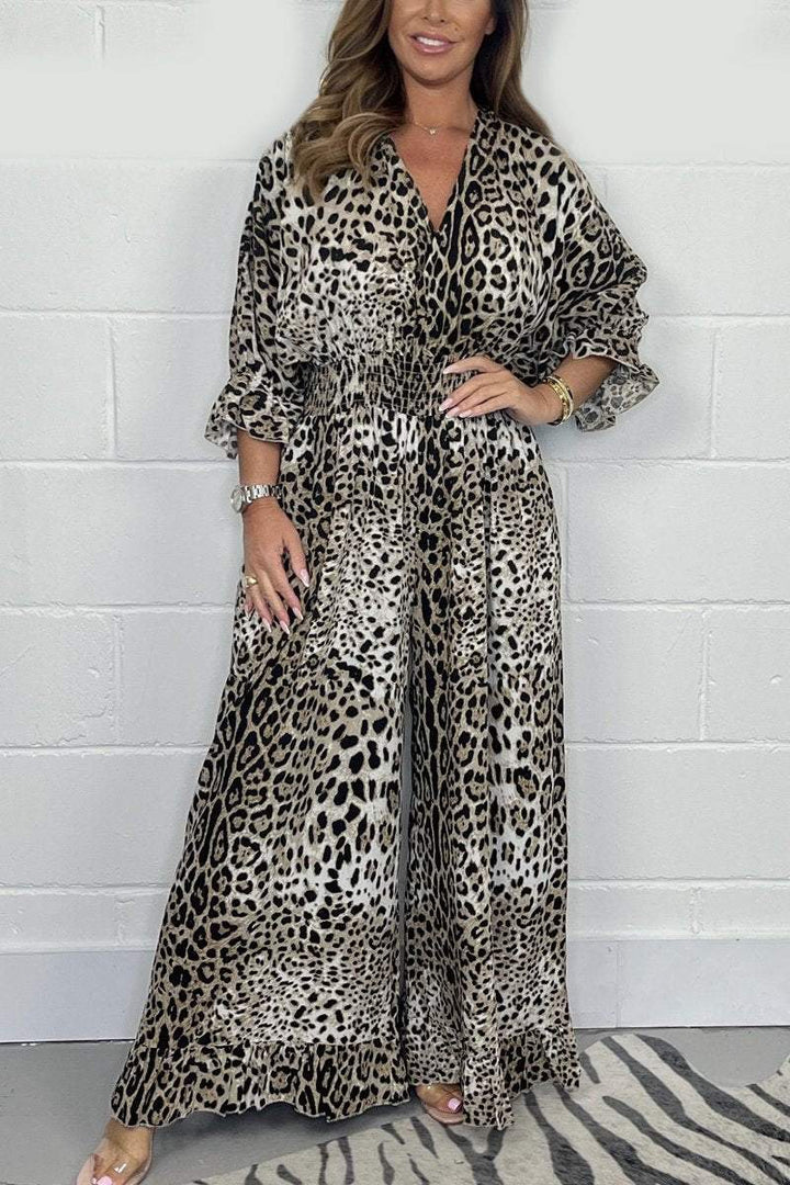 🔥HOT SALE-50% OFF💝👗Leopard print casual loose jumpsuit