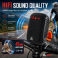 🚴‍♂️🎵 Vanntett Bluetooth-høyttaler for sykkel – IPX5, TWS-stereo, håndfrie samtaler. Sikker montering, 70 m rekkevidde. Sykle med rytmen! 🔊✨