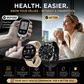 🔥50 % RABATT I BEGRENSET TID | Multifunksjonell Bluetooth-smartklokke ✅ Full helseovervåking døgnet rundt