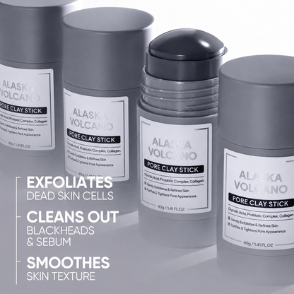 ✨Dual Clay Mask Stick Set — Mugwort Clarifying / Volcanic Mud Detoxifying / Brightening & Even-Toning