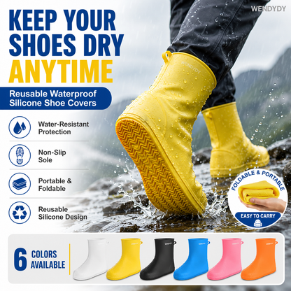 🖤Black Friday Sale:50% OFF🖤🔥 Stop Soaked Sneakers! Heavy-Duty Rain Shoe Covers – Anti-Slip & Fold Into Your Bag 🌧️