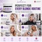 🔥Want to lighten your hair color?🌈Your hair needs urgent care!Moisturizing Purple Hair Mask with Long-Lasting Scent