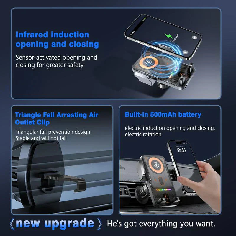 📱New Wireless Fast Charging Car Mount