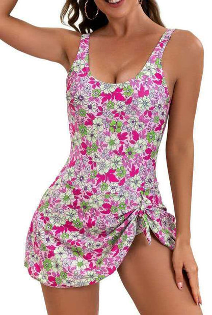 LAST DAY SALE: ONLY ￡12.99!!Women's One Piece Tummy Control Tie Knot Swimsuit