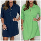 🔥HOT SALE-53% OFF💝Women’s  Plus Size Shirt Dress