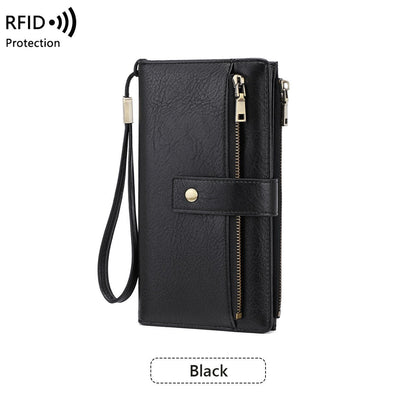 👜💳Women's RFID Blocking Leather Wallet – Blocks digital pickpockets. Soft leather, multiple slots. Secure & stylish.
