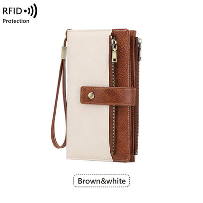 👜💳Women's RFID Blocking Leather Wallet – Blocks digital pickpockets. Soft leather, multiple slots. Secure & stylish.