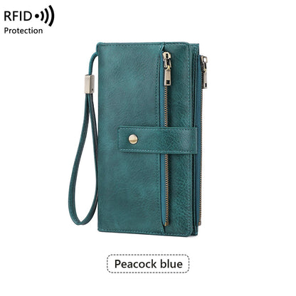 👜💳Women's RFID Blocking Leather Wallet – Blocks digital pickpockets. Soft leather, multiple slots. Secure & stylish.