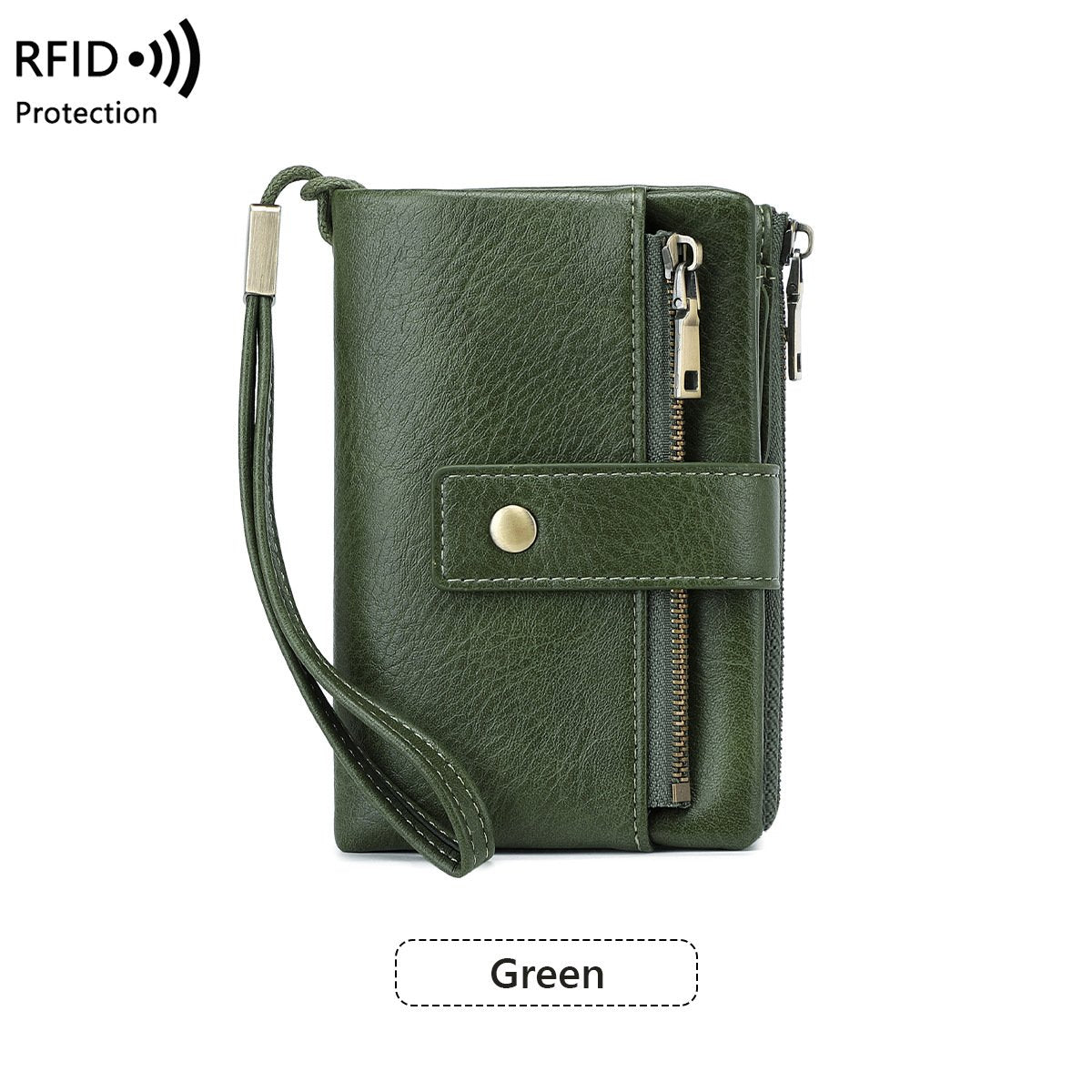 👜💳Women's RFID Blocking Leather Wallet – Blocks digital pickpockets. Soft leather, multiple slots. Secure & stylish.