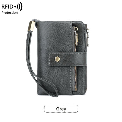 👜💳Women's RFID Blocking Leather Wallet – Blocks digital pickpockets. Soft leather, multiple slots. Secure & stylish.