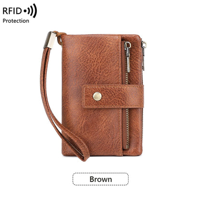 👜💳Women's RFID Blocking Leather Wallet – Blocks digital pickpockets. Soft leather, multiple slots. Secure & stylish.