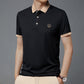 ✨New Arrival✨Men's Casual Embroidery Lapel Short Sleeves