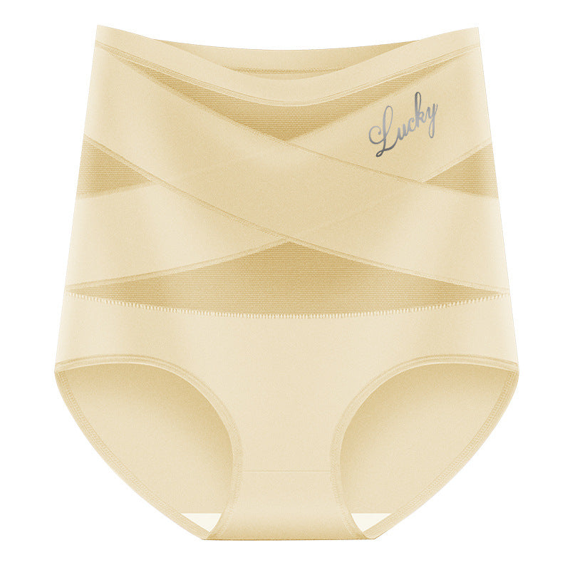 Last Day-Buy 1 Get 3 PacksPlus-Size High-Waist Cross Tummy Control Panties