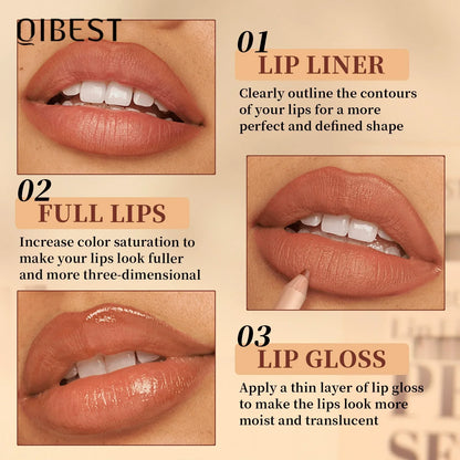Hot Sale Deals- 12-Color Matte Lipstick & Lip Liner Set (Wood-Cased)