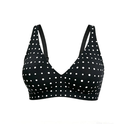 💕Jelly Wireless Womens Comfortable Wireless Bras Push Up Bralettes Seamless Tshirts Bras Deep V Everyday Bras