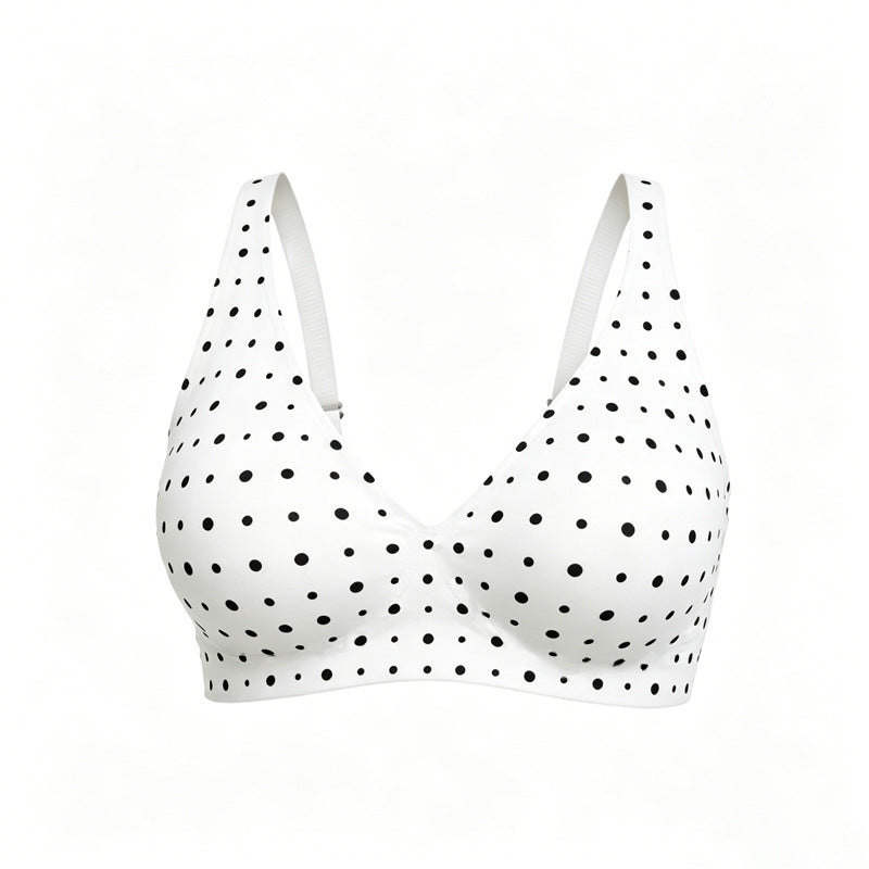💕Jelly Wireless Womens Comfortable Wireless Bras Push Up Bralettes Seamless Tshirts Bras Deep V Everyday Bras