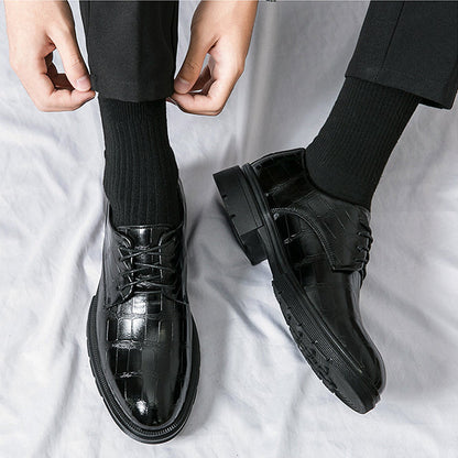 🎁Clearance Sale 53% OFF⏳Men's  Fashion Crocodile Print Casual Business Leather Shoes