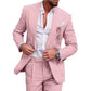 🔥HOT SALE 50% OFF🔥Men’s Breathable Linen Formal Suit Blazer and Pants 2-piece Set