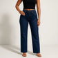 【6 Lengths】Magic ONESO Mid-low Rise BBL Jeans Stretchy Wide Leg Tummy Control Distressed Baggy Denim Pants Plus Size Regular Size