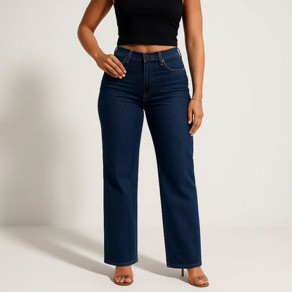 【6 Lengths】Magic ONESO BBL Jeans – Stretchy Wide Leg Tummy Control Distressed Denim Pants, Plus & Regular Sizes