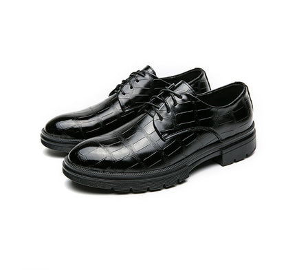 🎁Clearance Sale 53% OFF⏳Men's  Fashion Crocodile Print Casual Business Leather Shoes