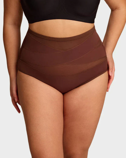 Last Day-Buy 1 Get 3 PacksPlus-Size High-Waist Cross Tummy Control Panties