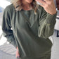 ✨HOT SALE 50% OFF🏆Women's Ribbed Accent Pocketed Pullover