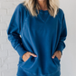 ✨HOT SALE 50% OFF🏆Women's Ribbed Accent Pocketed Pullover